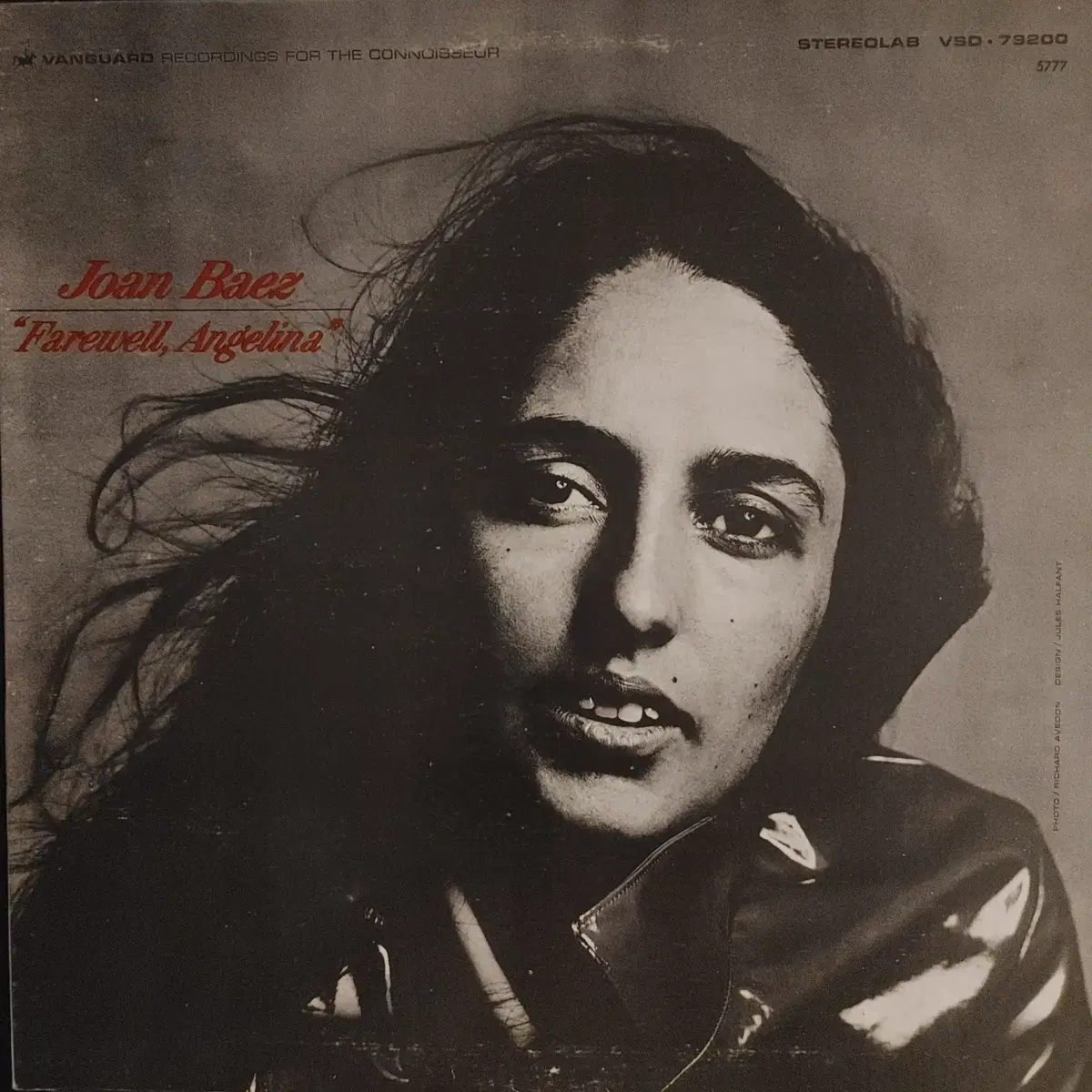 ORIGINAL FOLK LP - JOAN BAEZ/FAREWELL ANGELINA