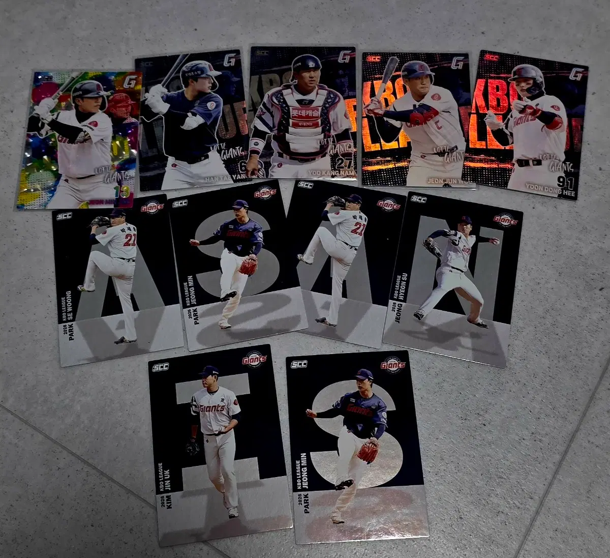 롯데 자이언츠 KBO 2026 카드 일괄 세븐일레븐