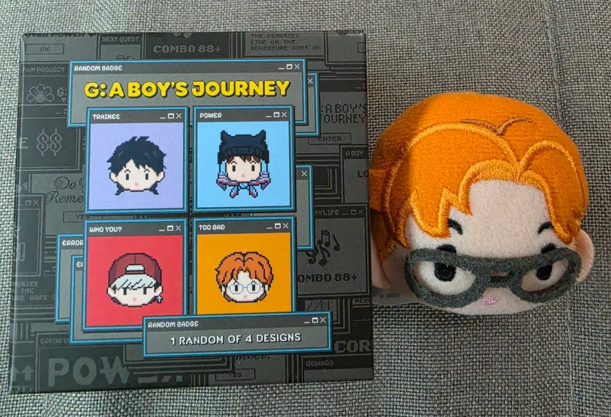 G: A BOY'S JOURNEY 랜덤 FACE 배지