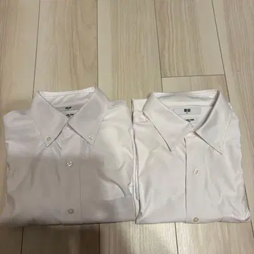 UNIQLO 슈퍼 논아이론 슬림핏 셔츠 2장 세트