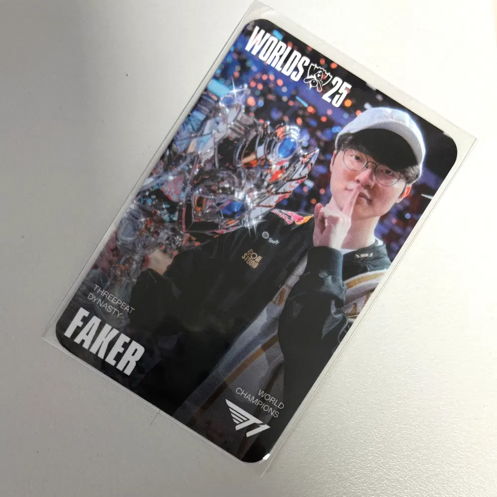 T1 티원 페이커 Faker 이상혁 월즈 챔피언십 2025 포카 포토카드