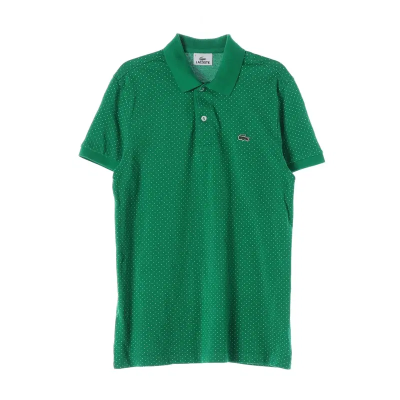 LACOSTE 도트 패턴 반팔 피케 카라티 3