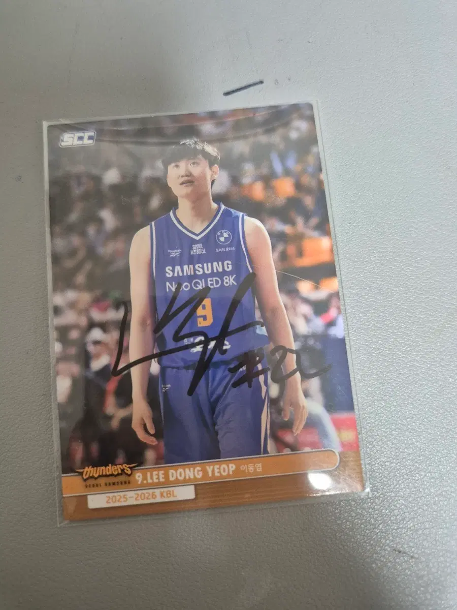 서울 삼성 썬더스 이동엽 사인 카드 2025-2026 KBL