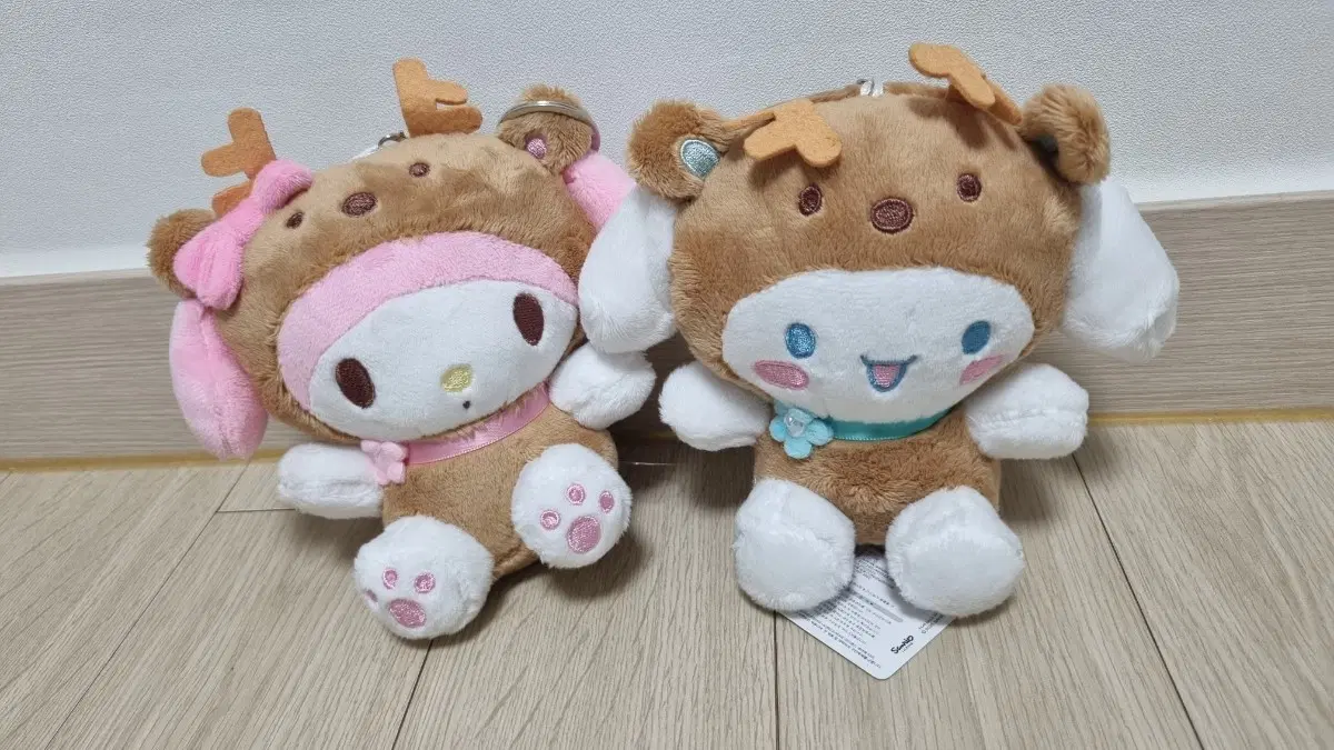 산리오 인형 마이멜로디/시나모롤 루돌프 인형(정품택O)