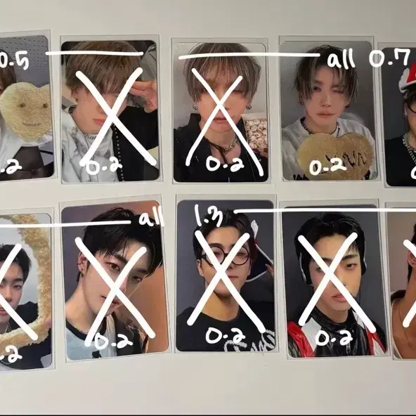 (모든 포카 0.3 이하) 모디세이 포토카드
