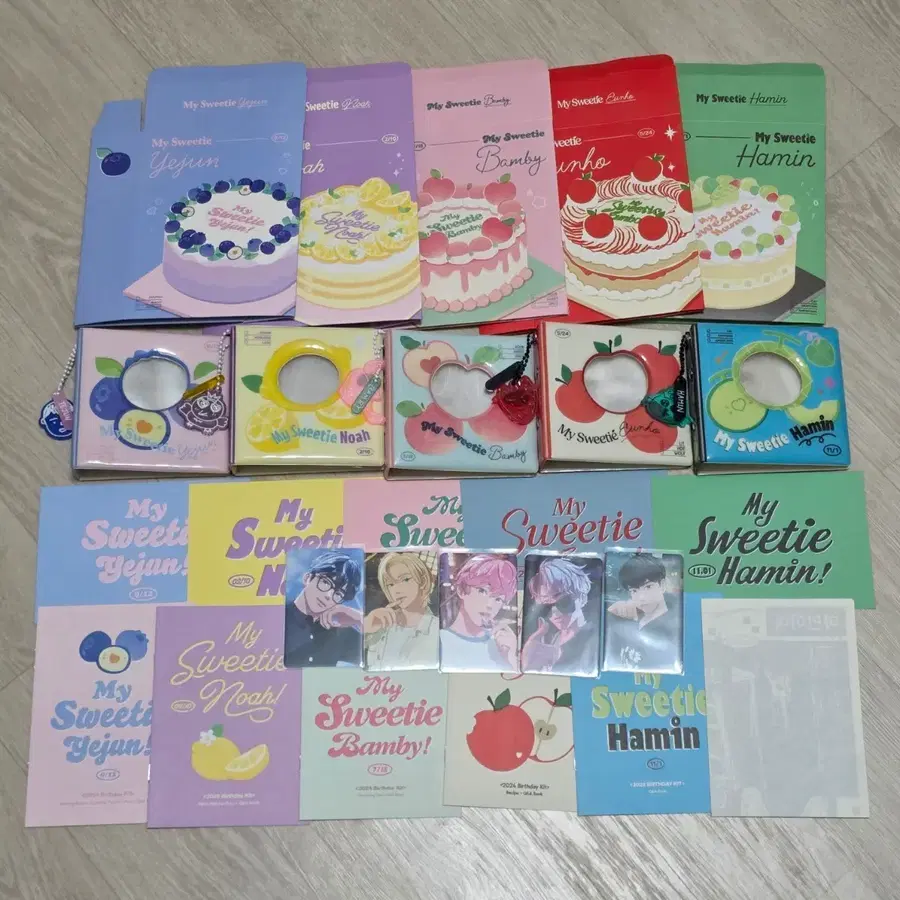 플레이브 생일 키트 바인더 키링 포카 포토카드
