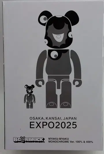 메디콤 토이 BE@RBRICK 미야쿠미야쿠 (흑백 Ver.) 100% & 400%