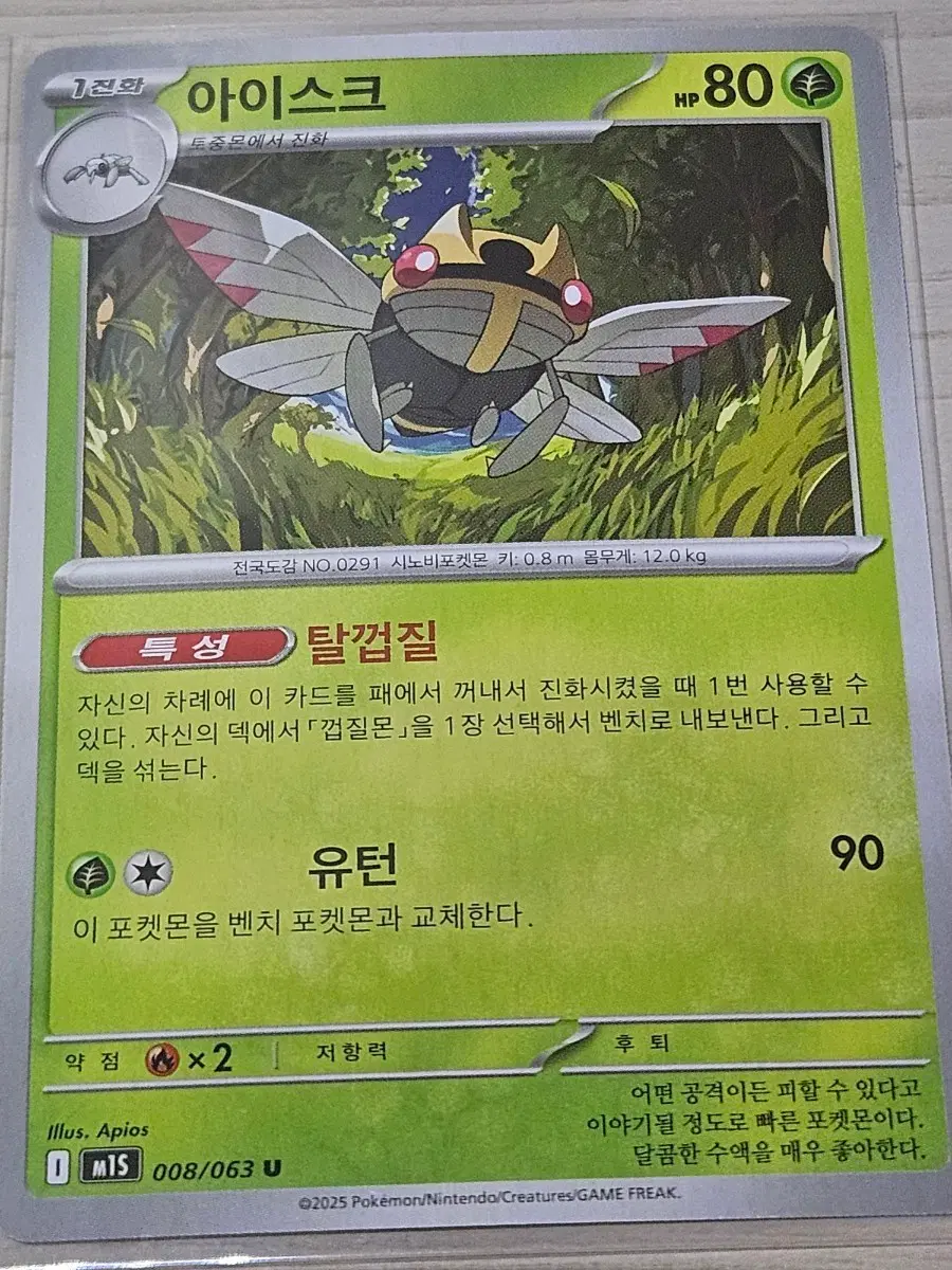 [최저가] 포켓몬 카드 아이스크 008/063 U