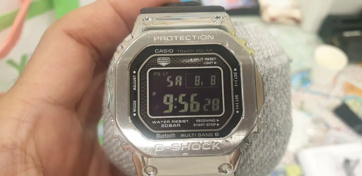 카시오 지샥 G-SHOCK GMW-B5000D 시계 메탈 블루투스 멀티밴드