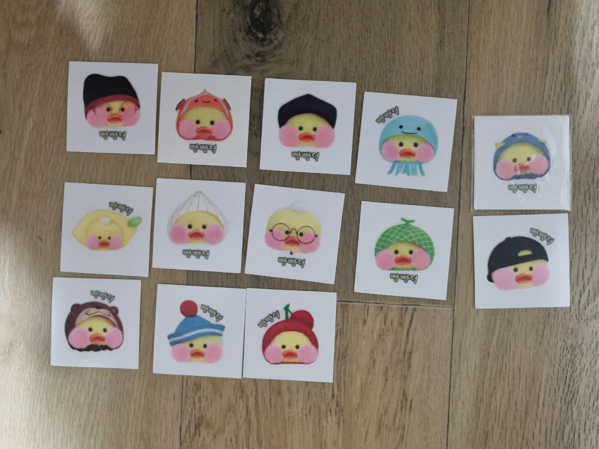 빵빵덕 젤리 띠부띠부씰 1탄 13종