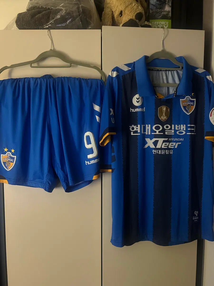 울산현대 울산hd 2018 오르샤 실착 유니폼 세트