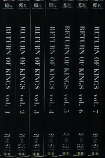 애니메이션 Blu-ray K RETURN OF KINGS 최초 한정판 전 7권 세트