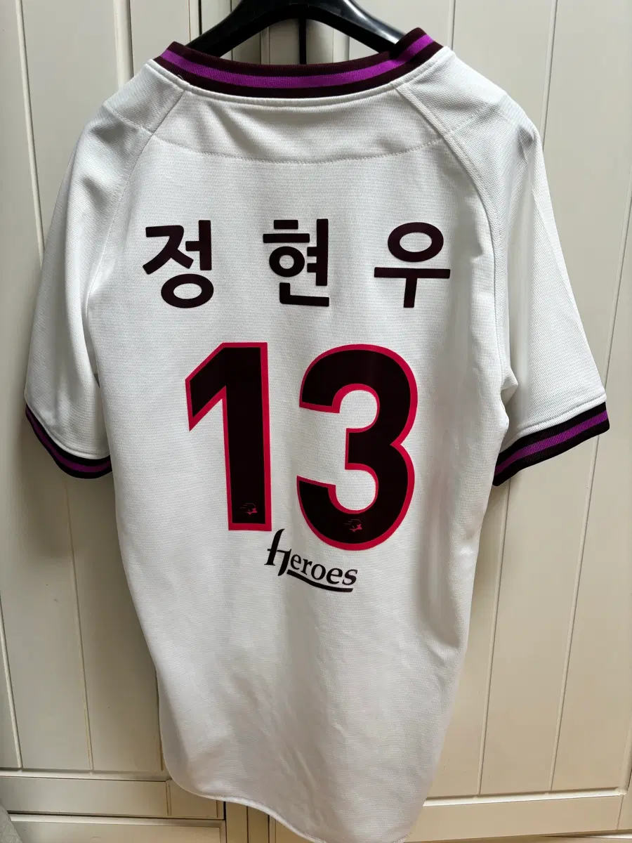 키움히어로즈 정현우 2025 홈 유니폼