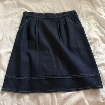 쿠미쿄쿠 온워드 카시야마 데님 스커트 A라인 무릎 기장 미사용 새상품