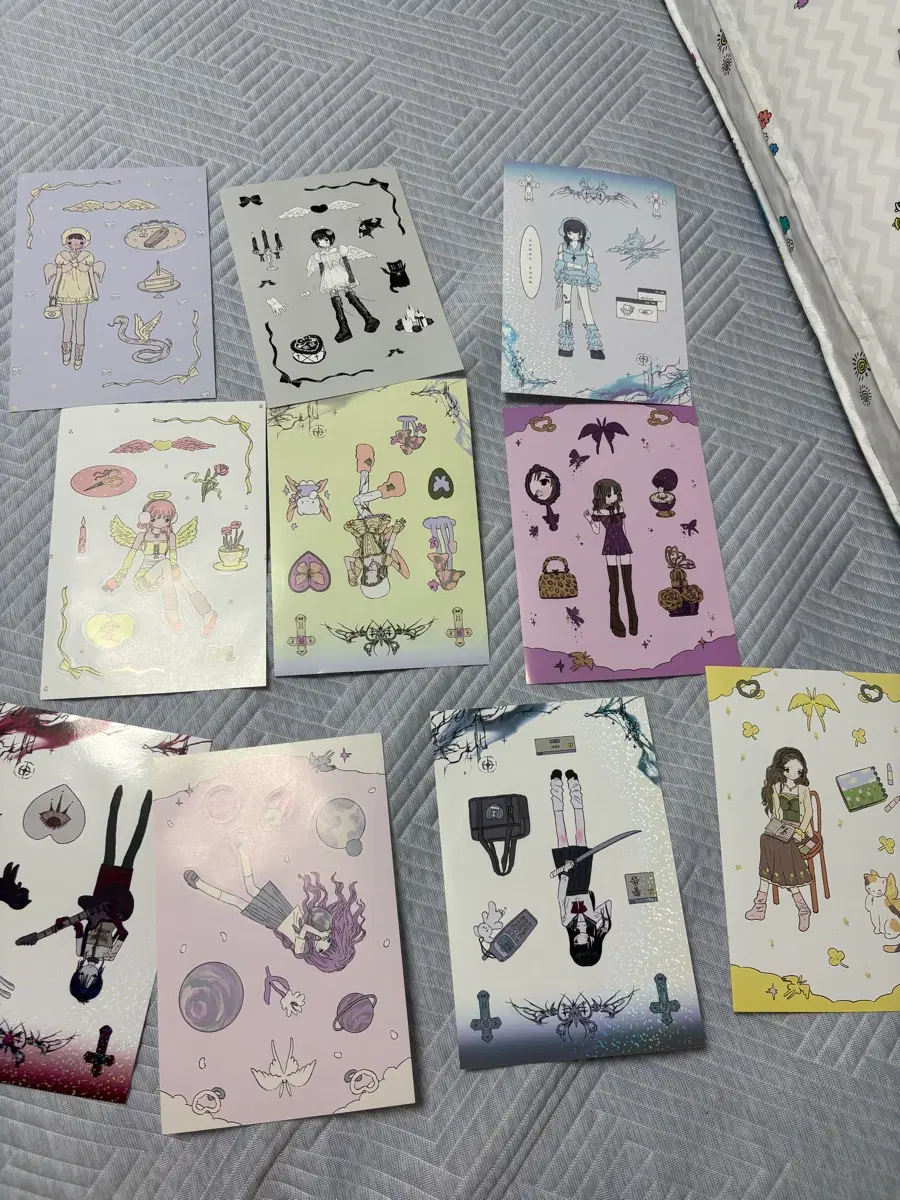 밀키하트 스티커 10장 일괄
