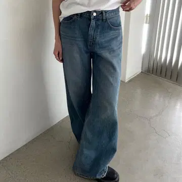 Didot.showroom 로우라이즈 와이드 루즈 빈티지 데님