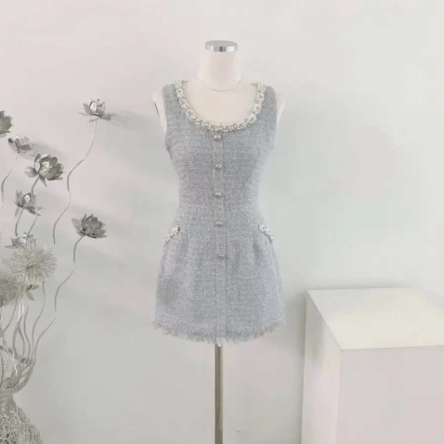 트위드 미니 원피스