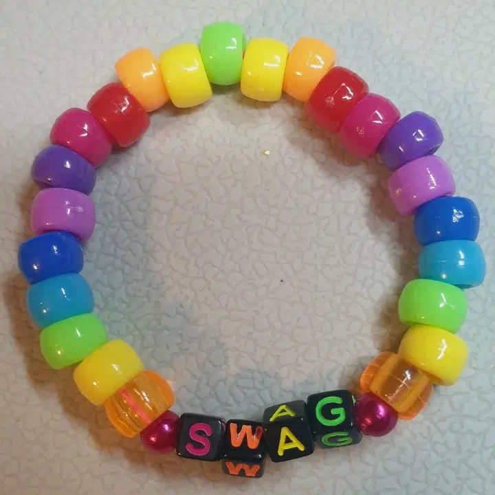 SWAG 무지개 칸디 팔찌 씬키드