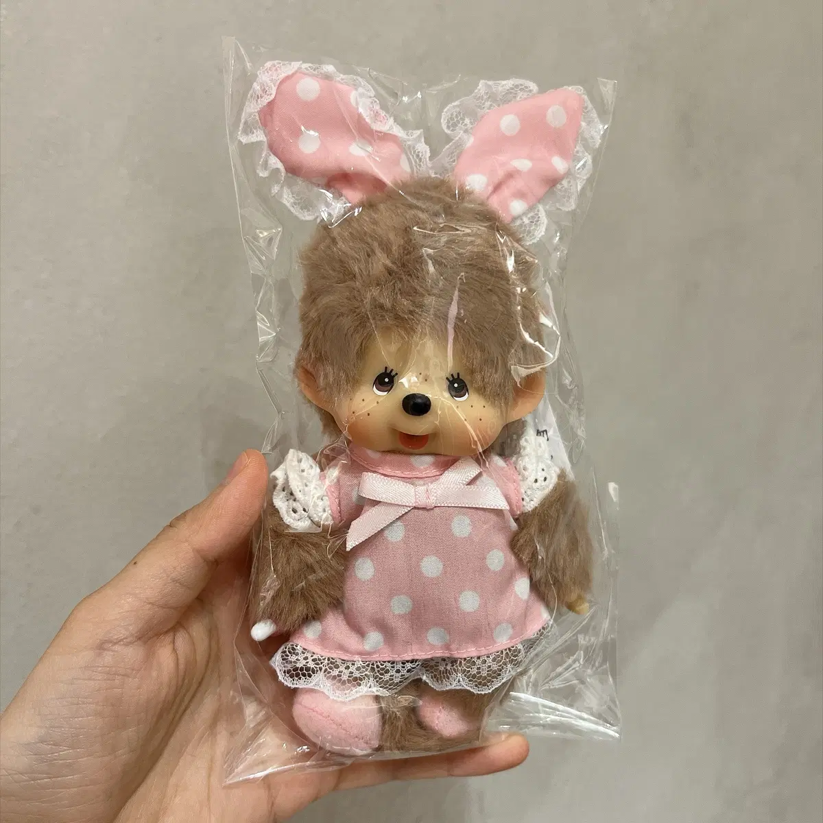홍콩 몬치치 토끼 도트원피스 인형