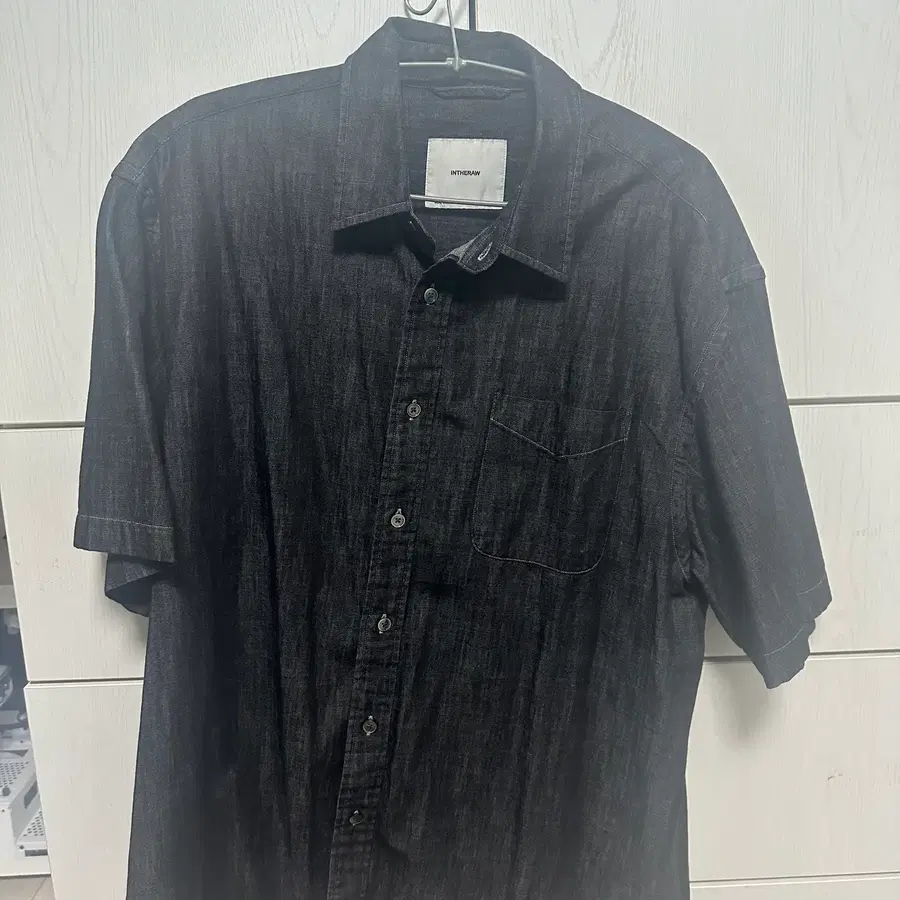 인더로우 데님 반팔 셔츠 3사이즈