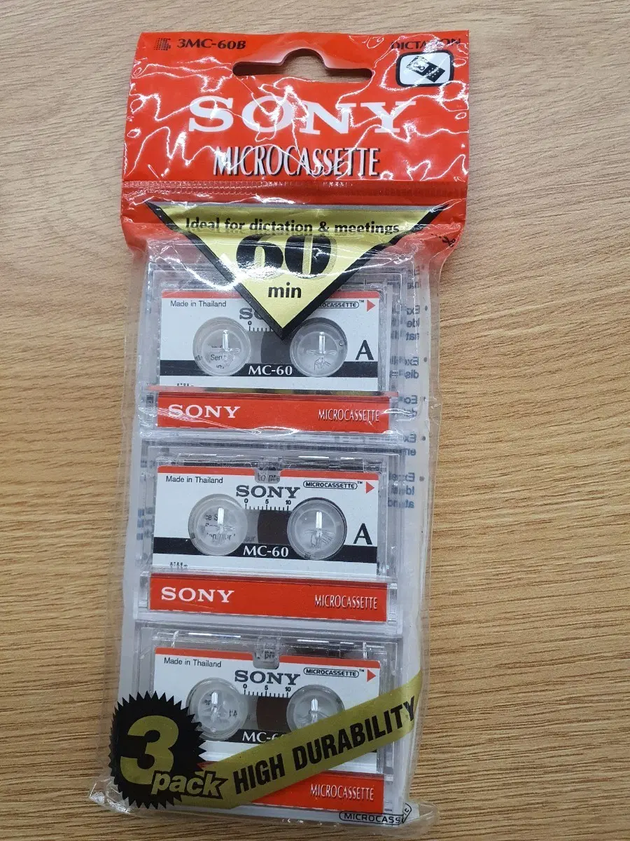 미사용) 소니 마이크로 카세트 테이프 MC-60 1개당 가격 (3MC-60B)