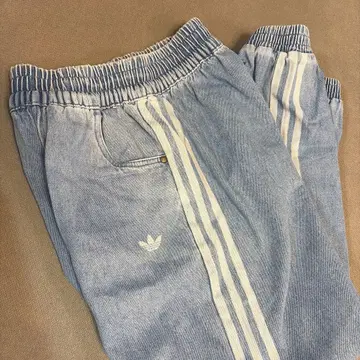 adidas 데님 조거 팬츠 3스트라이프