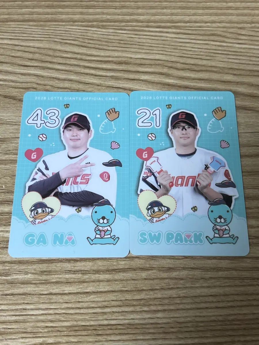 (롯데자이언츠) 나균안, 박세웅 포토카드 일괄로 팝니당