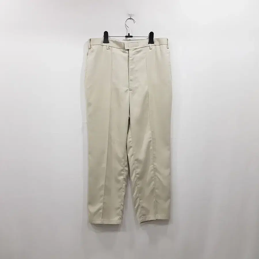 R333 빈티지 연베이지 린넨 마 일자 바지 남L