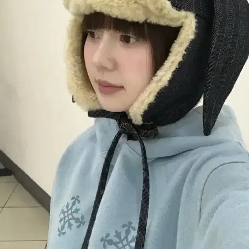 탄산마그네슘 래빗 트루퍼 햇 데님