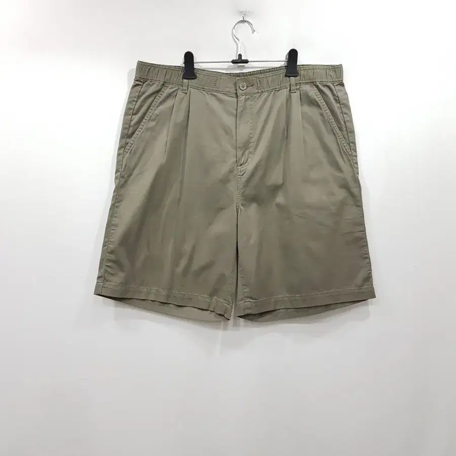 R336 빈티지 핀턱 코튼 면 반바지 남XL