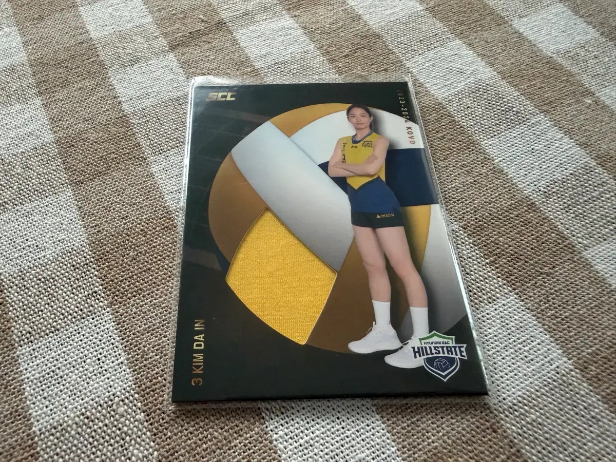 SCC KOVO 카본 져지 카드 현대건설 김다인
