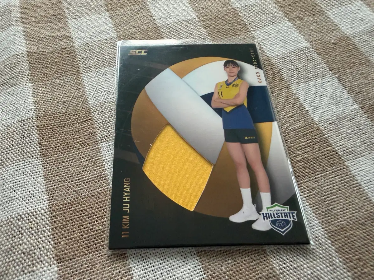 SCC KOVO 카본 져지 카드 현대건설 김주향
