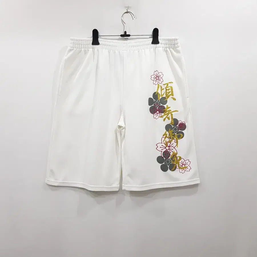 R347 빈티지 밴딩 그래픽 추리닝 반바지 남L
