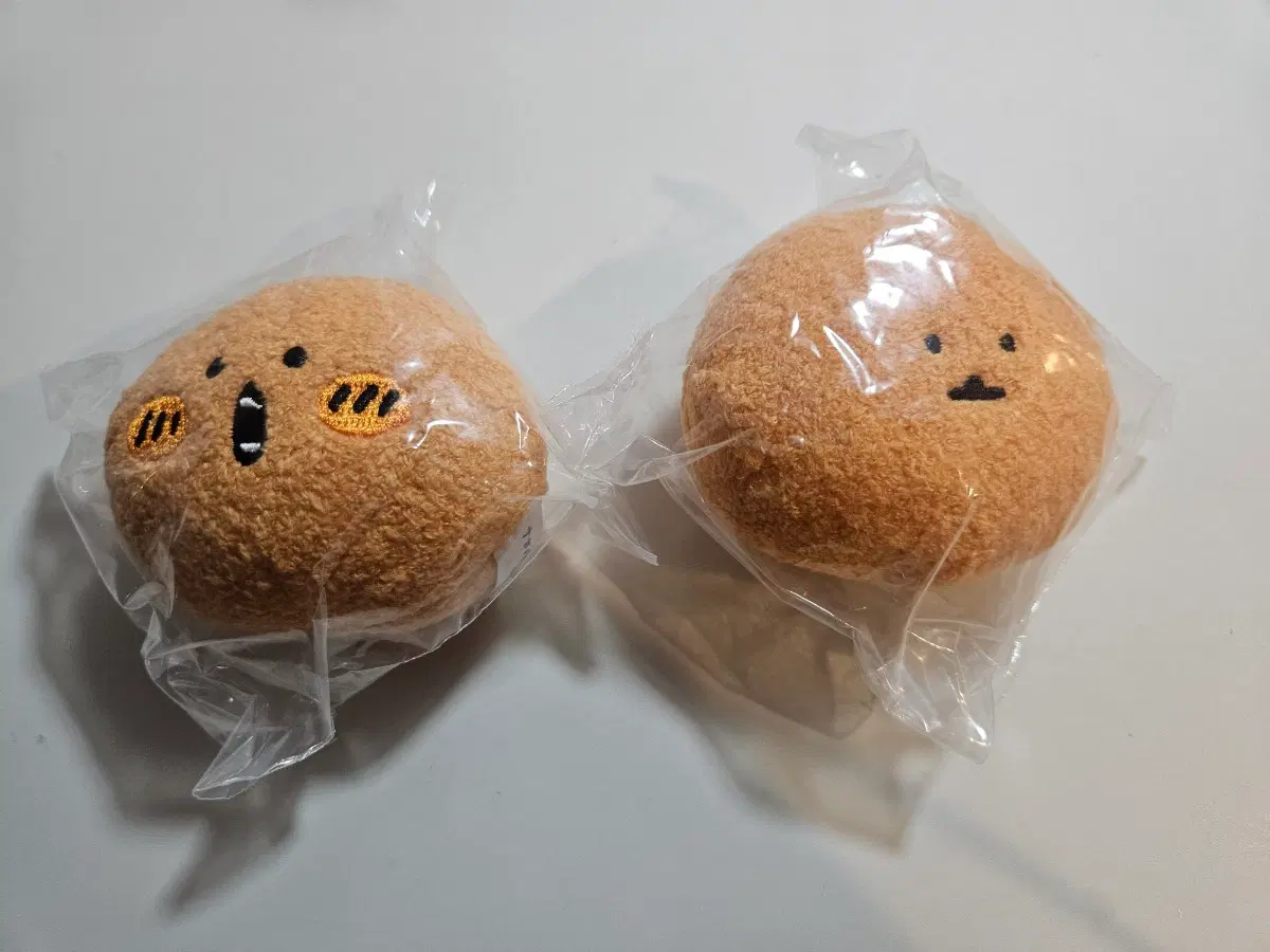 농담곰 모구라 고로케 얼굴 볼체인 마스코트 2종 일괄