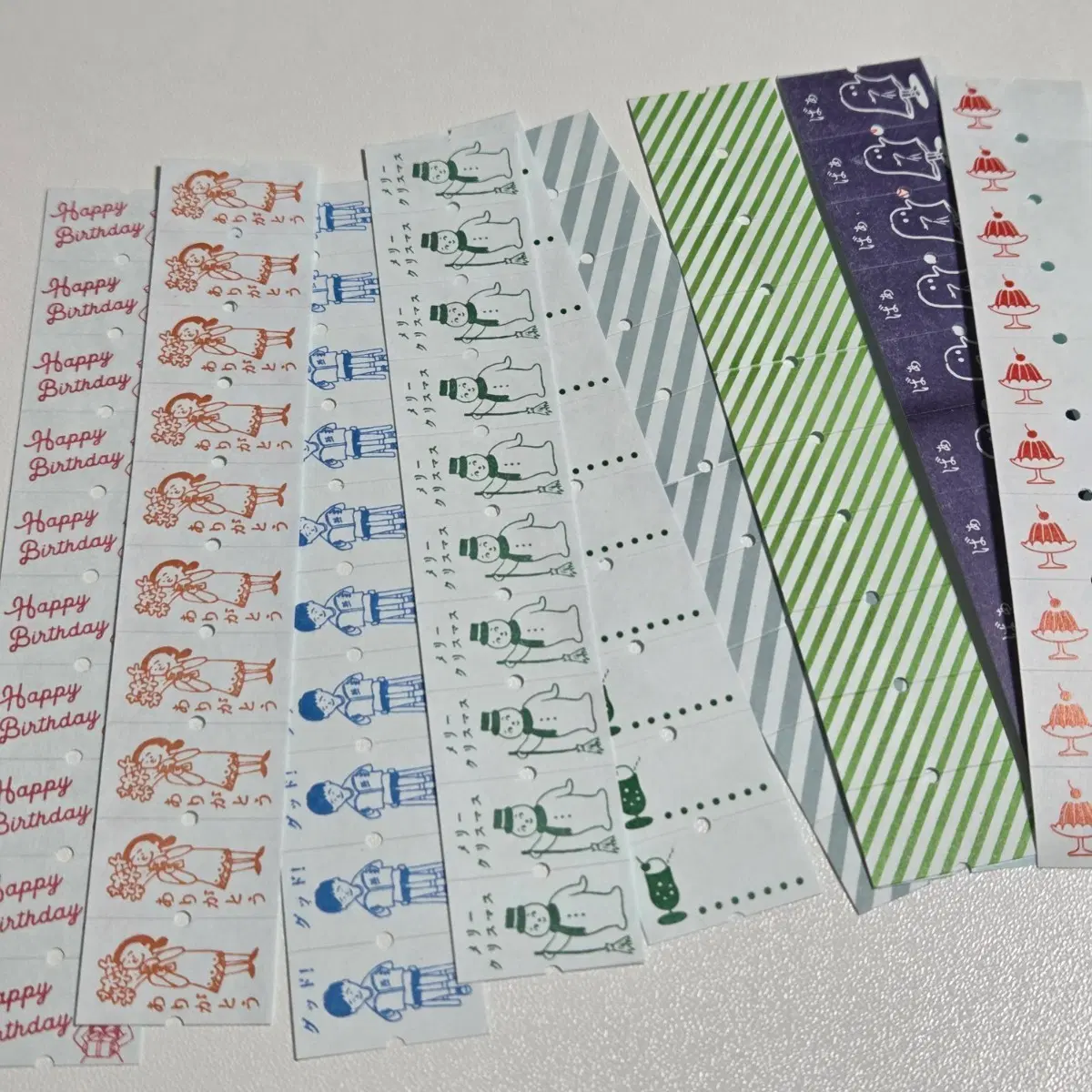 일본 라벨 씰 스티커 세트