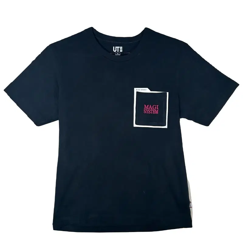 UNIQLO 유니클로 네이비 반팔 티 [M] 코튼 100%