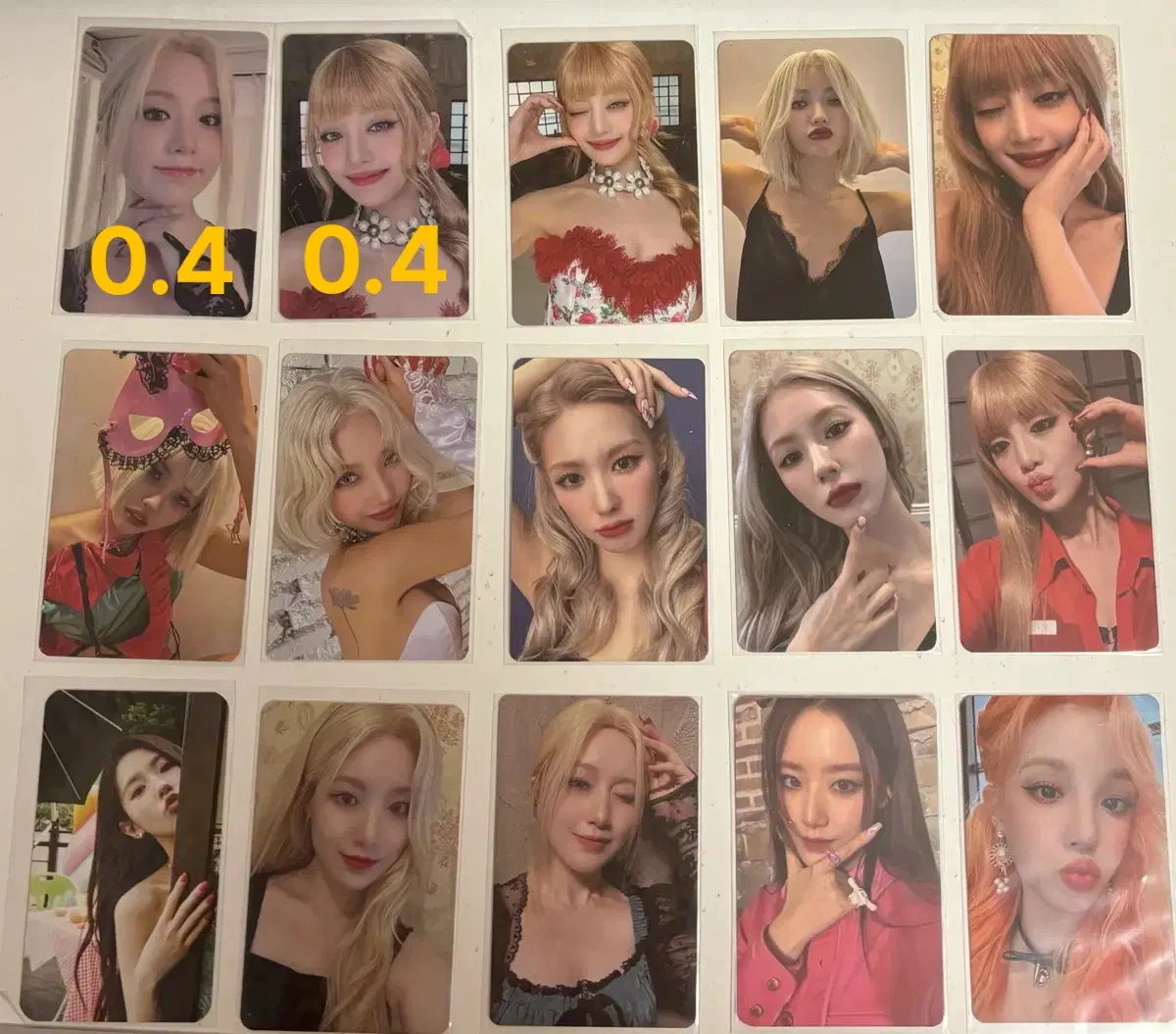 아이들 미연 소연 민니 우기 슈화 포카 판매