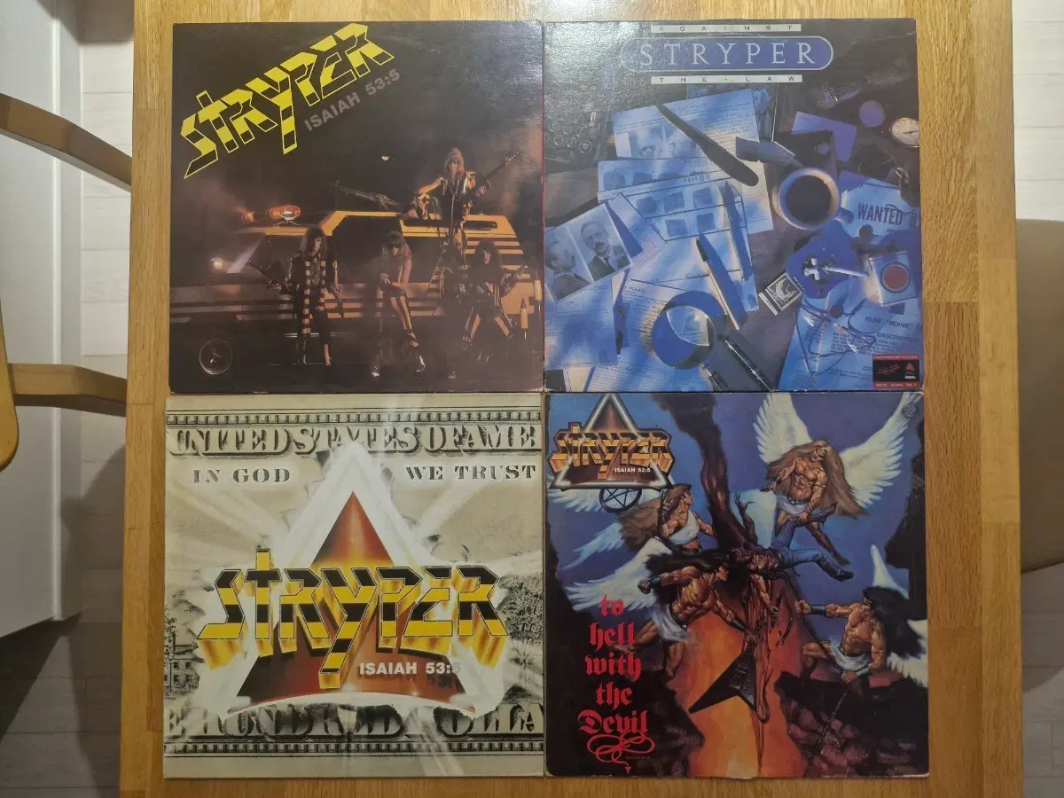 [S] Stryper LP (2~5집) 4종 일괄