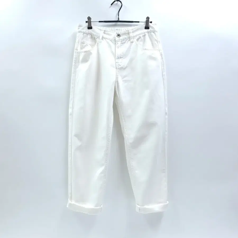 W CLOSET 더블유클로젯 화이트데님 배기팬츠 C608