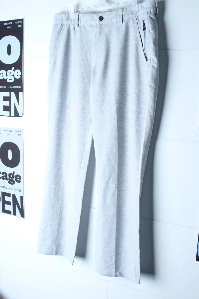 (L-XL) 아디다스 슬랙스 경량 바지 골프 밴딩 그레이-P10765