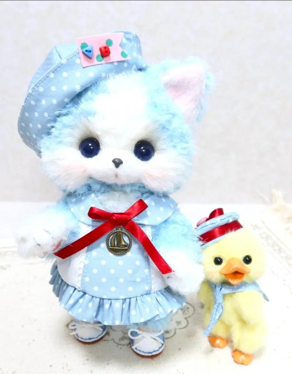 [OOAK] 일본 핸드메이드 늑대&오리 인형