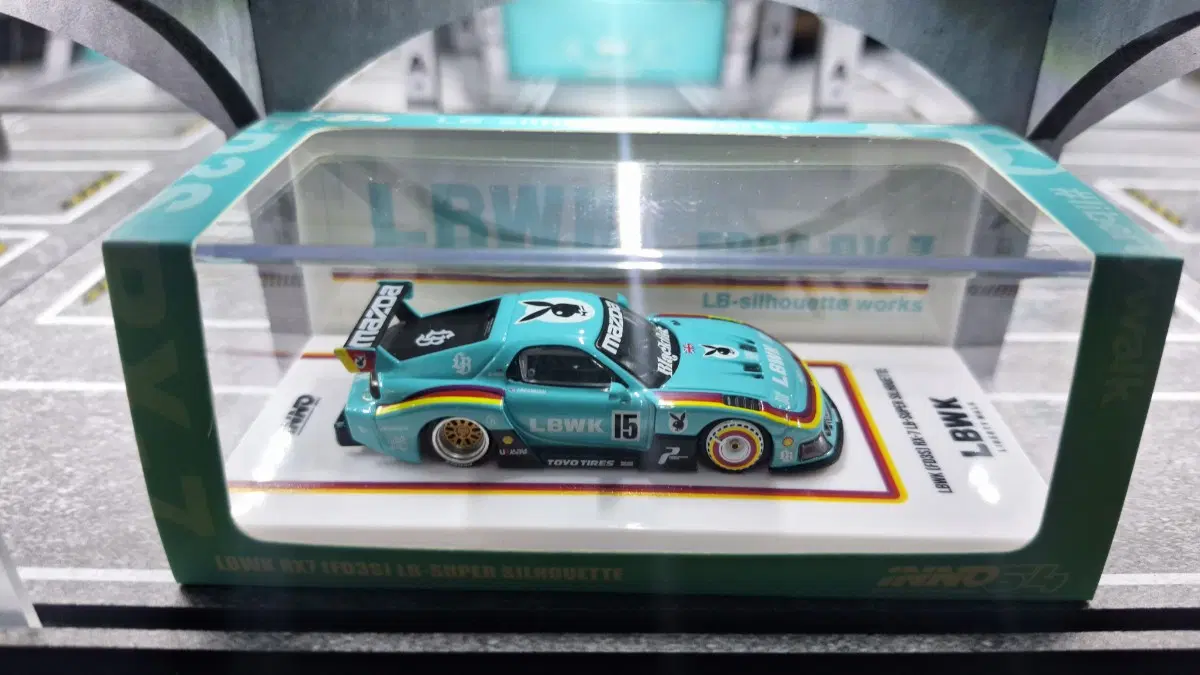 이노 64 ino 1:64 마쯔다 rx-7 리버티워크 슈퍼실루엣 다이캐스트 미니지티