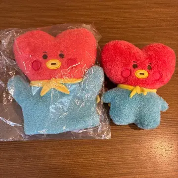 BT21 TATA 봉제 인형 마스코트 2개 세트