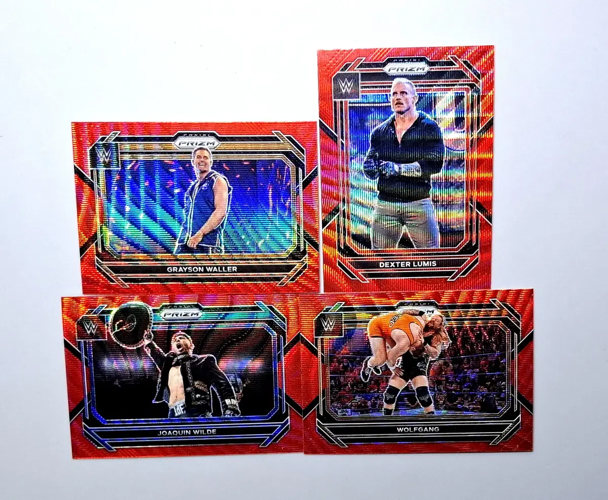 WWE 그레이슨 월러 등 레드웨이브 프리즘 4장 묶음 2023 파니니 프리즘