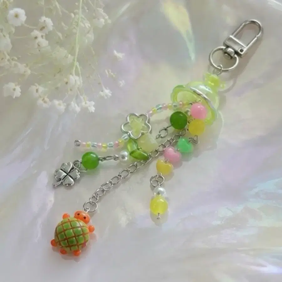 [handmade] 해파리 비즈 키링 ver.2