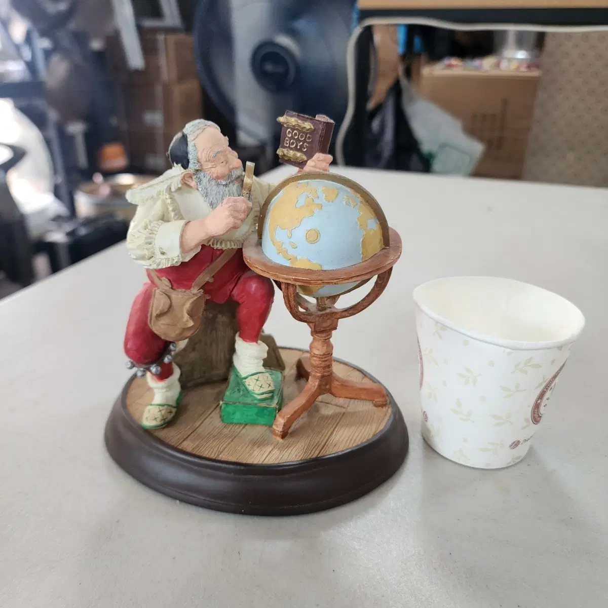 1994년 USA 노먼록웰 산타클로스 클래식 콜렉션 수지(딱딱한 프라스틱 계통) 높이15cm