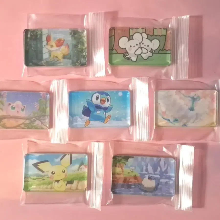 포켓몬 마그넷 "피츄 세트" 장식용 소품 (수제 DIY 냉장고 자석)
