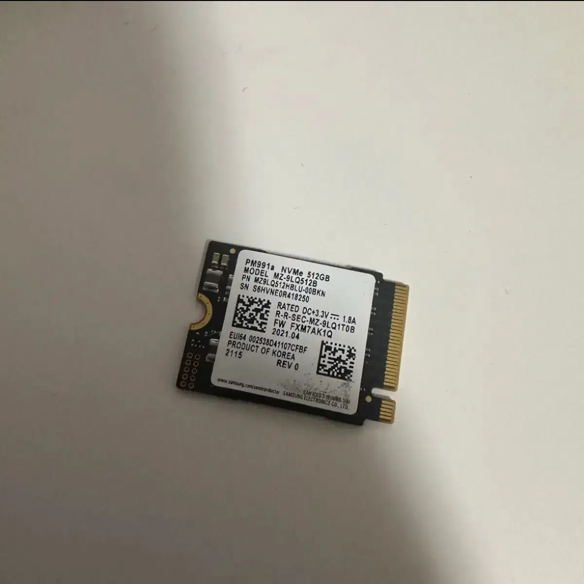 ์ผ์ฑ PM991a NVMe SSD 512GB