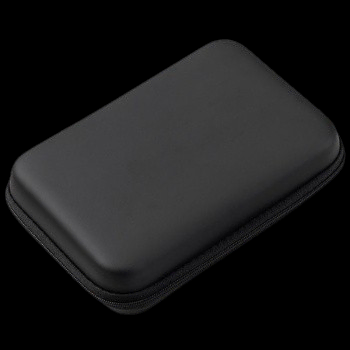 2.5인치 외장하드 SSD 보조배터리 보호 파우치 160x110mm 블랙
