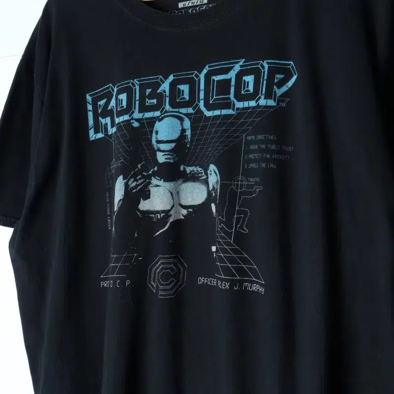 (XL-2XL) 브랜드빈티지 반팔 티셔츠 USA 로보캅-H36430